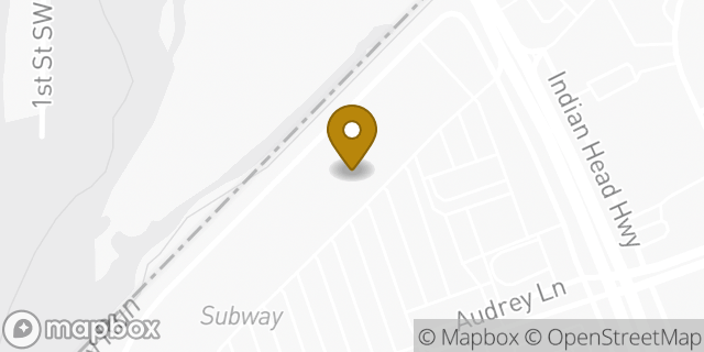 Map showing the location of Planet Fitness in Oxon Hill, MD 20745