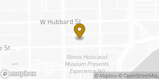 Map showing the location of WeWork 20 W Kinzie St in Chicago, IL 60654