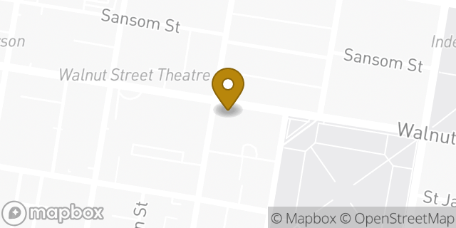 Map showing the location of Starbucks in Philadelphia, PA 19106