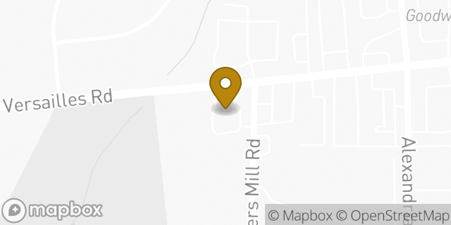 Map showing the location of Starbucks in Lexington, KY 40504