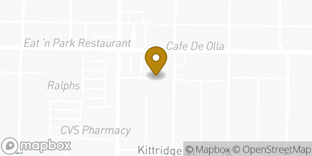 Map showing the location of The UPS Store in Burbank, CA 91506