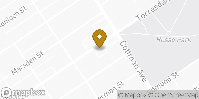Map showing the location of Dunkin' in Philadelphia, PA 19135