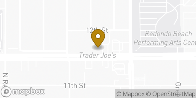 Map showing the location of Trader Joe's in Manhattan Beach, CA 90266