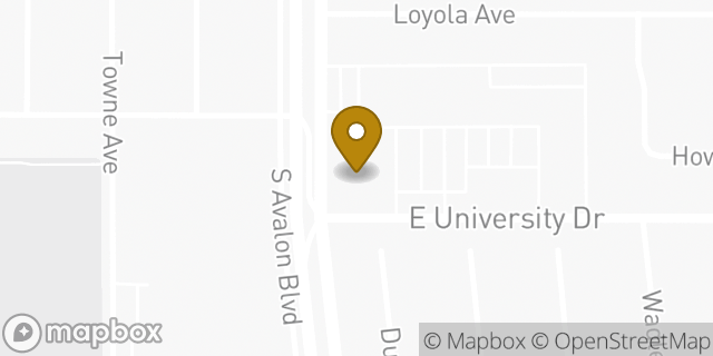 Map showing the location of Baskin-Robbins in Carson, CA 90746