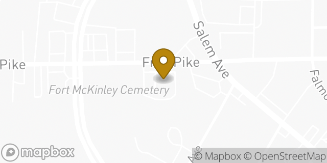 Map showing the location of McDonald's in Dayton, OH 45416