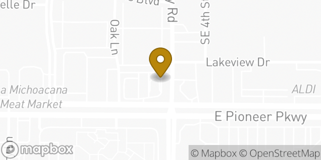 Map showing the location of McDonald's in Grand Prairie, TX 75051