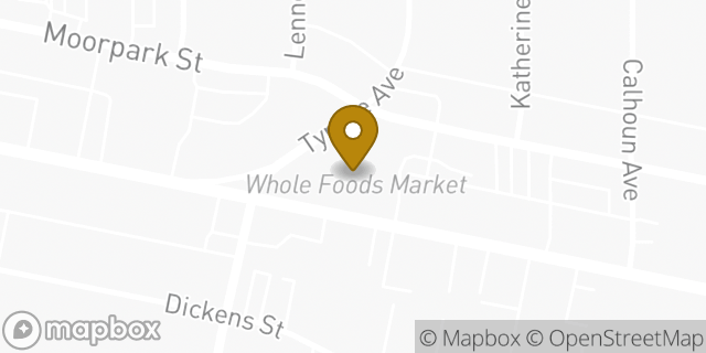 Map showing the location of Whole Foods Market in Los Angeles, CA 91423