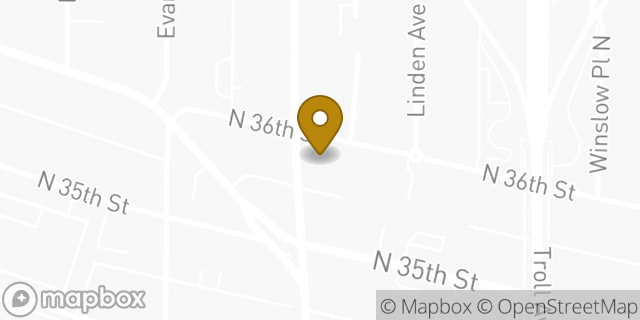 Map showing the location of The UPS Store in Seattle, WA 98103