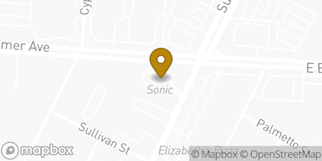 Map showing the location of Sonic Drive In in Greensboro, NC 27405