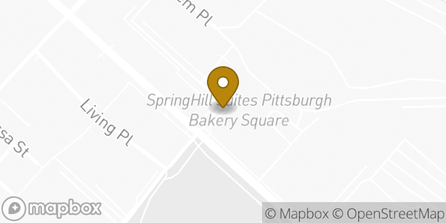 Map showing the location of Starbucks in Pittsburgh, PA 15206