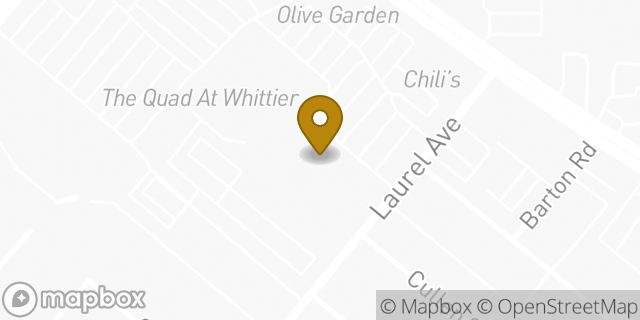 Map showing the location of Staples Print & Marketing Services in Whittier, CA 90605
