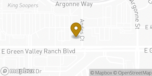 Map showing the location of AutoZone in Denver, CO 80249