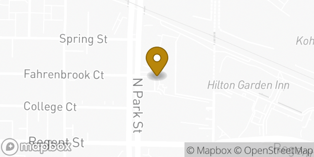 Map showing the location of Starbucks in Madison, WI 53715