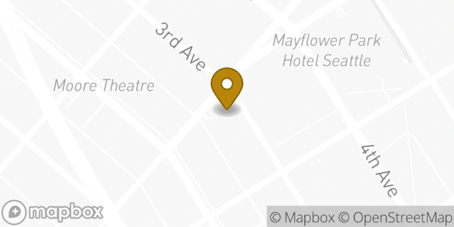 Map showing the location of Enterprise Rent-A-Car in Seattle, WA 98101