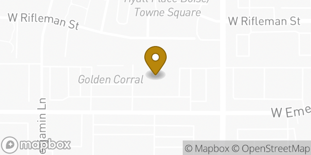 Map showing the location of REI in Boise, ID 83704