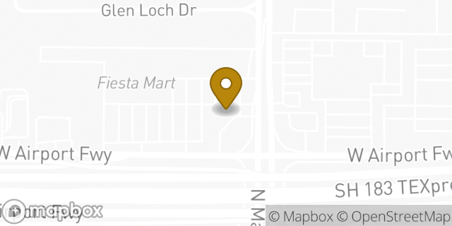 Map showing the location of Amazon Locker - Tooth in Irving, TX 75062