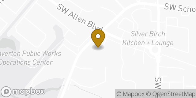 Map showing the location of Amazon Locker - Woohoo in Beaverton, OR 97005