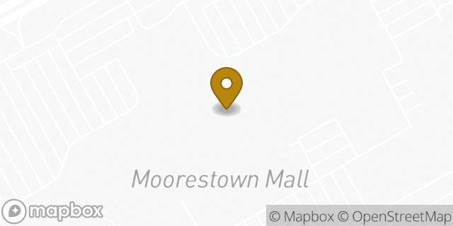 Map showing the location of Starbucks in Moorestown, NJ 08057