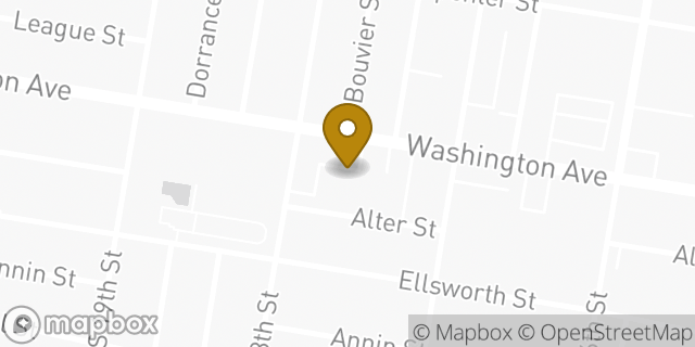 Map showing the location of AutoZone in Philadelphia, PA 19146