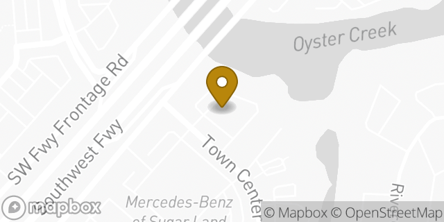 Map showing the location of Chuck E. Cheese in Sugar Land, TX 77478