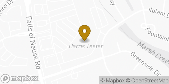 Map showing the location of Coinstar in Raleigh, NC 27609