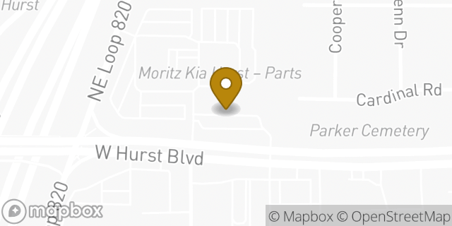 Map showing the location of QuikTrip in Hurst, TX