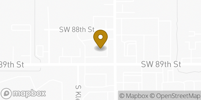 Map showing the location of Bank Of America in Oklahoma City, OK 73139