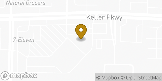Map showing the location of Planet Fitness in Keller, TX 76248