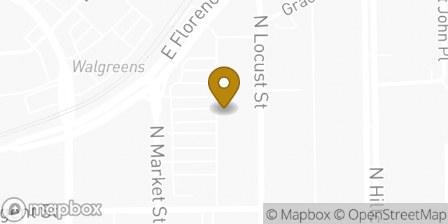 Map showing the location of Amazon Locker - Teacher in Inglewood, CA 90301