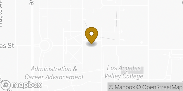 Map showing the location of ATM Valley College in Valley Glen, CA 91401