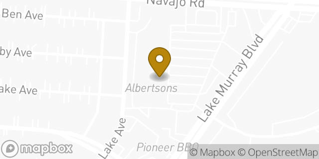 Map showing the location of Albertsons in San Diego, CA 92119