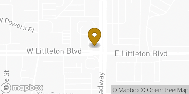 Map showing the location of Chipotle Mexican Grill in Littleton, CO 80121