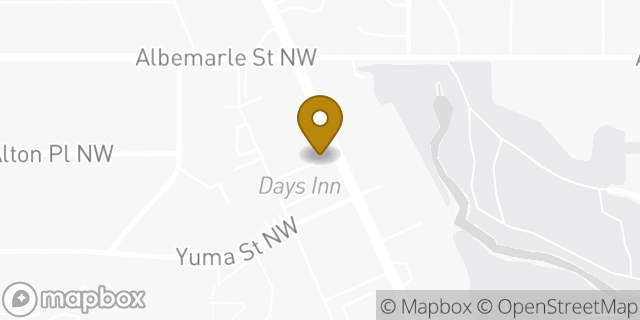 Map showing the location of Days Inn in Washington, DC 20008