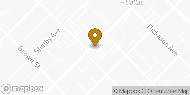 Map showing the location of Starbucks in Dallas, TX 75219