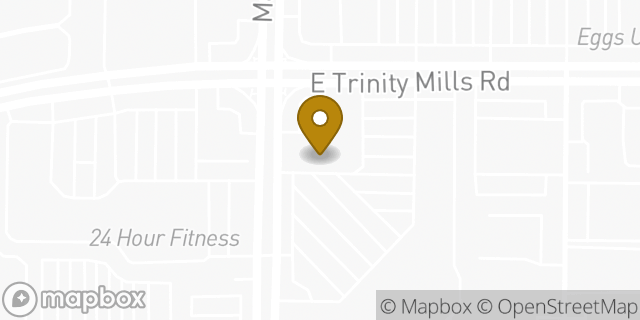 Map showing the location of The UPS Store in Carrollton, TX 75006