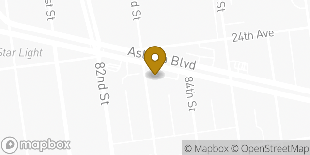 Map showing the location of Dunkin' in East Elmhurst, NY 11370