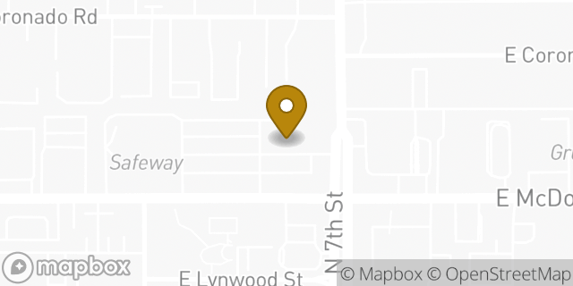 Map showing the location of Subway in Phoenix, AZ 85004