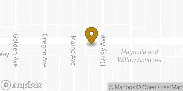 Map showing the location of Bank of America in Long Beach, CA 90806