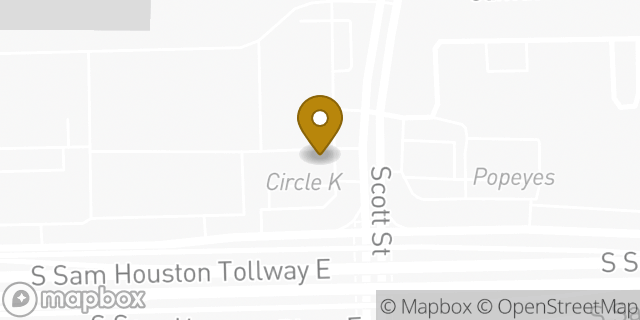 Map showing the location of Amazon Locker - Gao in Houston, TX 77047