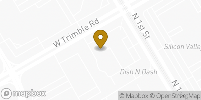 Map showing the location of Amazon Locker - Cinder in San Jose, CA 95131