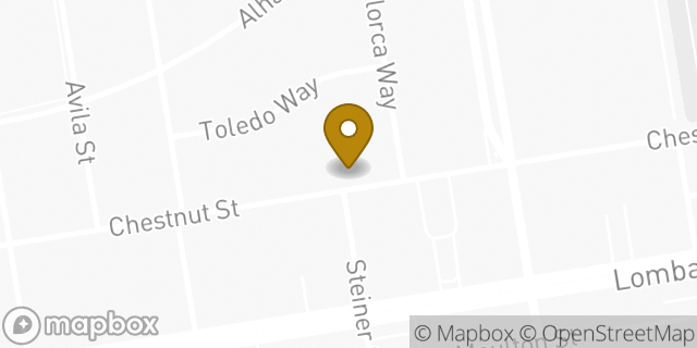 Map showing the location of Peet's Coffee in San Francisco, CA 94123