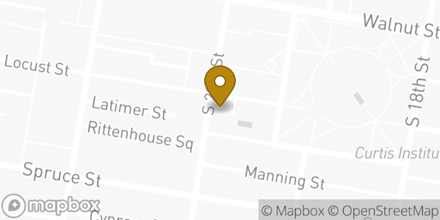 Map showing the location of Amazon Locker - Chandan in Philadelphia, PA 19103