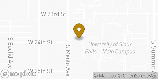 Map showing the location of Amazon Locker - Jenifer in Sioux Falls, SD 57105