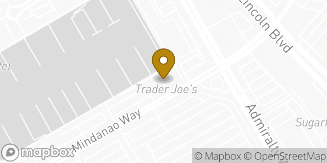 Map showing the location of Trader Joe's in Marina del Rey, CA 90292