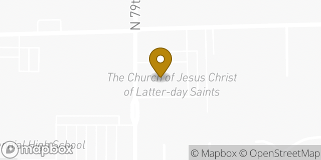 Map showing the location of The Church of Jesus Christ of Latter-day Saints in Peoria, AZ 85381