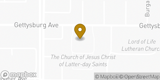 Map showing the location of The Church of Jesus Christ of Latter-day Saints in Clovis, CA 93611