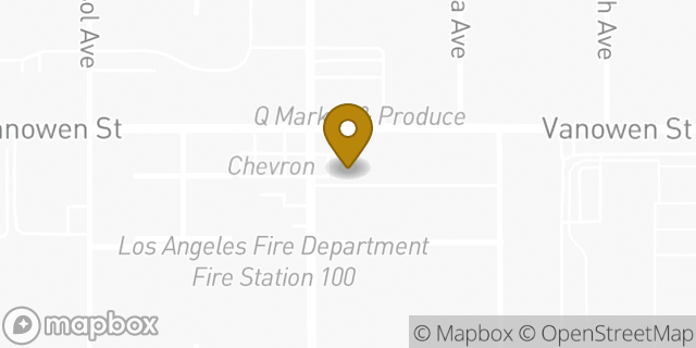Map showing the location of ATM 7ELEVEN-FCTI in Van Nuys, CA 91406