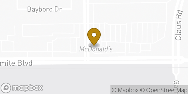 Map showing the location of McDonald's in Modesto, CA 95357