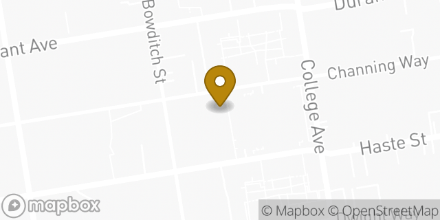 Map showing the location of Peet's Coffee in Berkeley, CA 94720