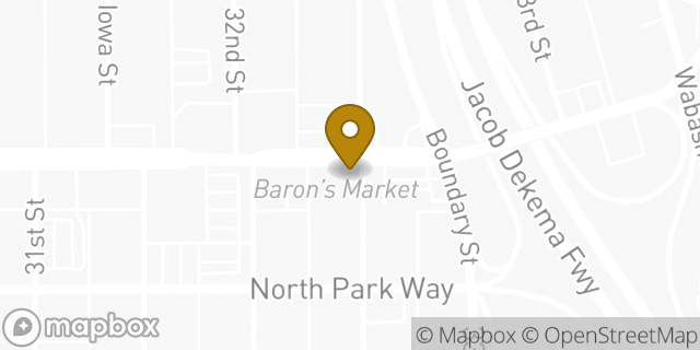 Map showing the location of The UPS Store in San Diego, CA 92104
